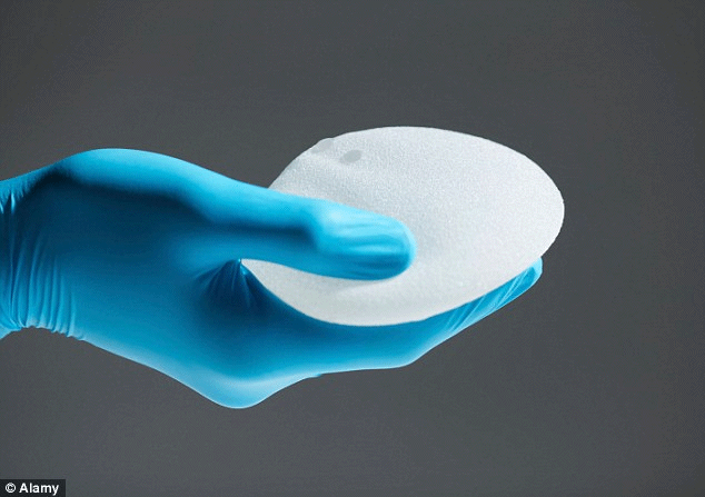 At risk: It is thought at least 10,000 British women already have implants by manufacturer Silimed